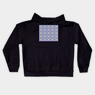 Abstract pattern - floral - green and purple. Kids Hoodie